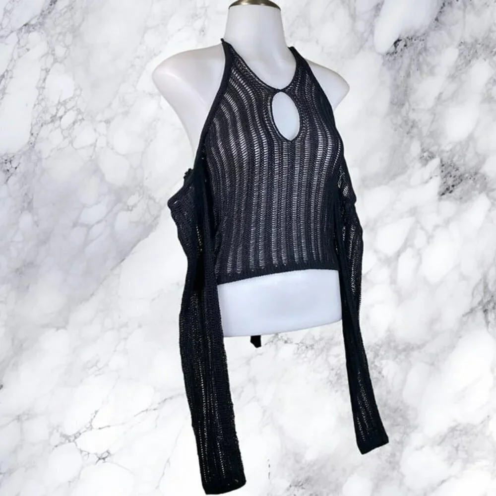 NBD Adelaide Knit Top - Black